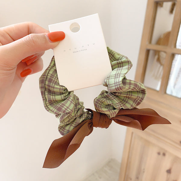 Net Red Simple Bow Knot Hair Rope Rubber Band Female Hair