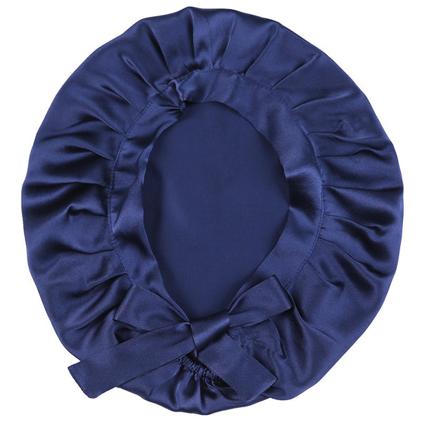 Women's Solid Color Hair Care Silk Nightcap