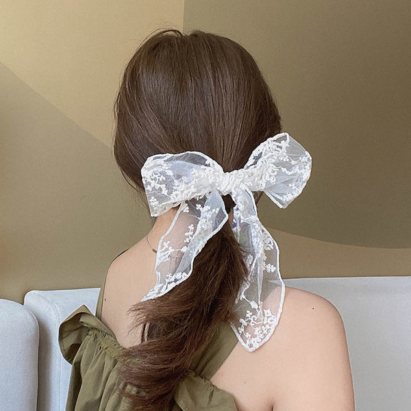 Women's Fashion Big Bow Rubber Band Hair Rope