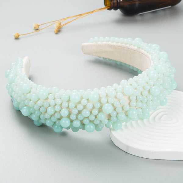 European And American Fashion Pearl Headband Women