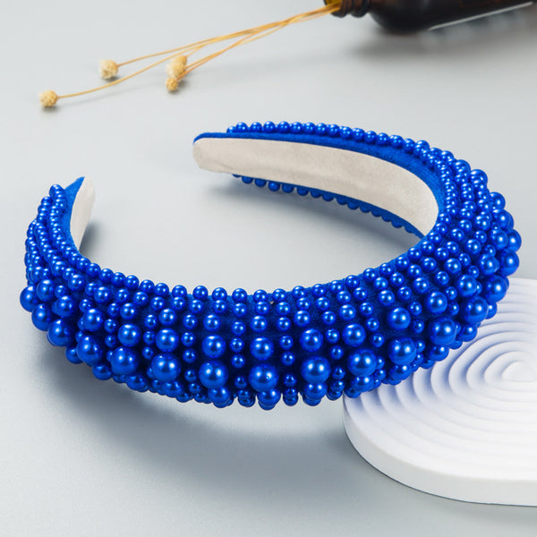 Fashion Pearl Sponge Headband For Women