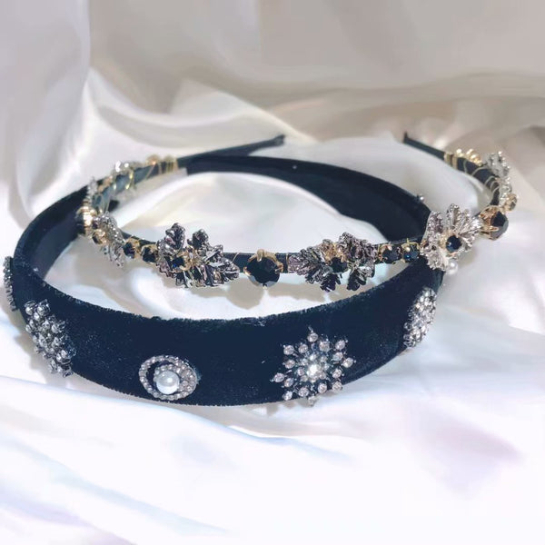 New Style Hair Accessories Snowflake Velvet Headband Women