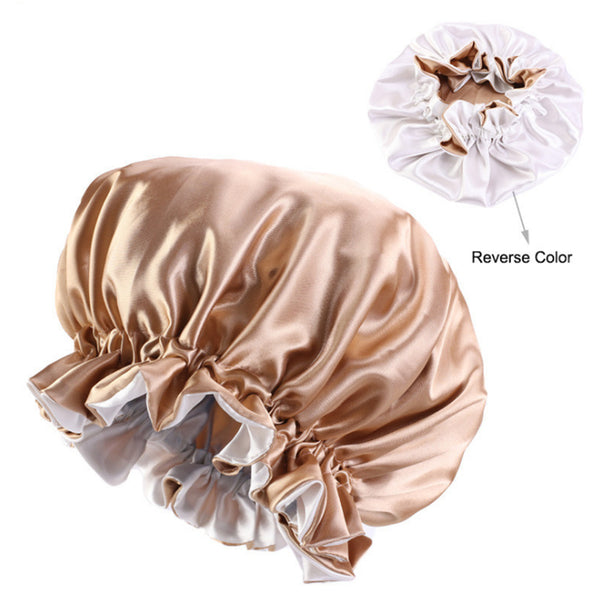Double Satin Lace Nightcap Extra Large Round