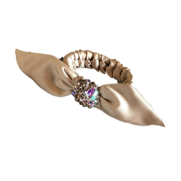 Rhinestone-Encrusted Super Bow Hair Rope