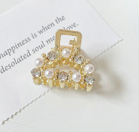 10 Exquisite Shiny Rhinestone Alloy Small Hairclip
