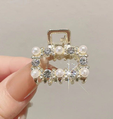 10 Exquisite Shiny Rhinestone Alloy Small Hairclip