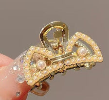 10 Exquisite Shiny Rhinestone Alloy Small Hairclip