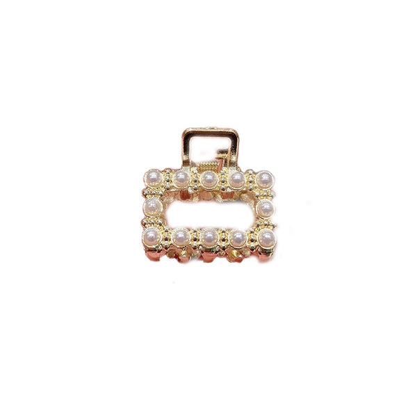 10 Exquisite Shiny Rhinestone Alloy Small Hairclip