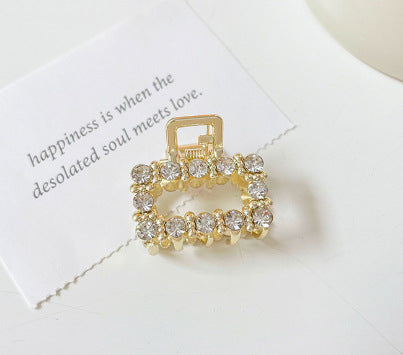 10 Exquisite Shiny Rhinestone Alloy Small Hairclip