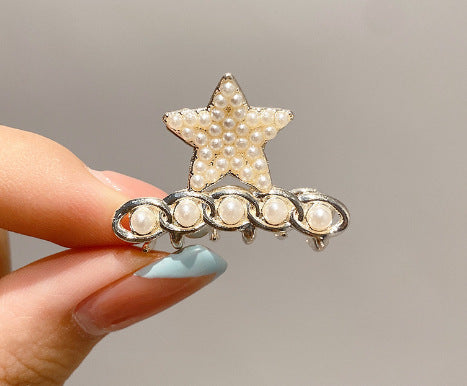 10 Exquisite Shiny Rhinestone Alloy Small Hairclip