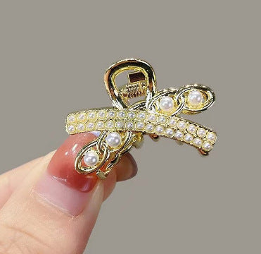 10 Exquisite Shiny Rhinestone Alloy Small Hairclip