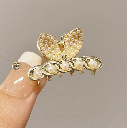 10 Exquisite Shiny Rhinestone Alloy Small Hairclip