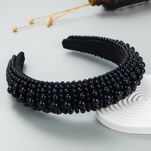 Fashion Pearl Sponge Headband For Women