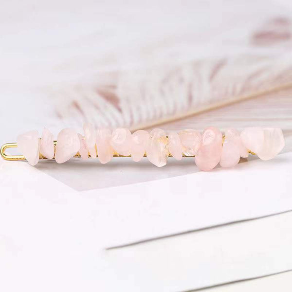 Natural Crystal Gravel Small Hairclip