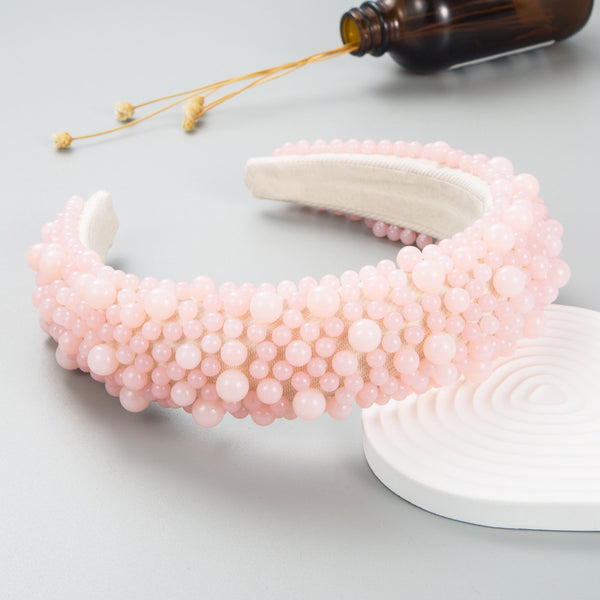 European And American Fashion Pearl Headband Women