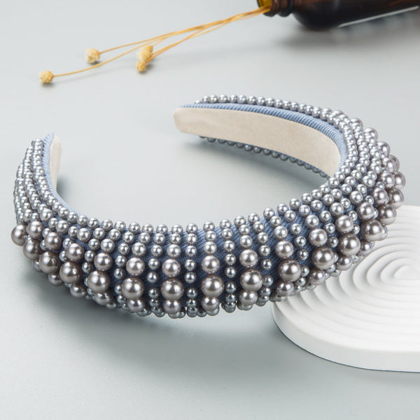 Fashion Pearl Sponge Headband For Women
