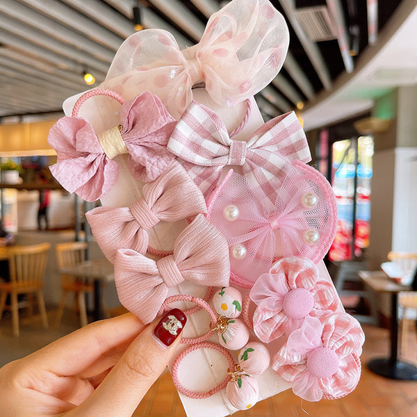 Children's Elastic Flower Baby Hair Ring Mesh Bow