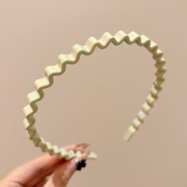 Simple Frosted Wave Headband For Women