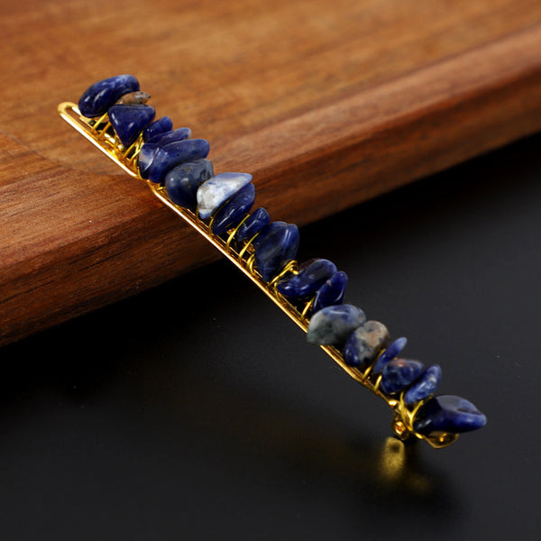 Natural Crystal Gravel Small Hairclip