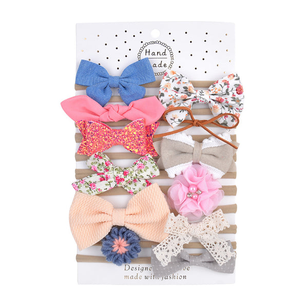Bow Hair Band Clip Children's Elasticity Traceless Hair Band Hair