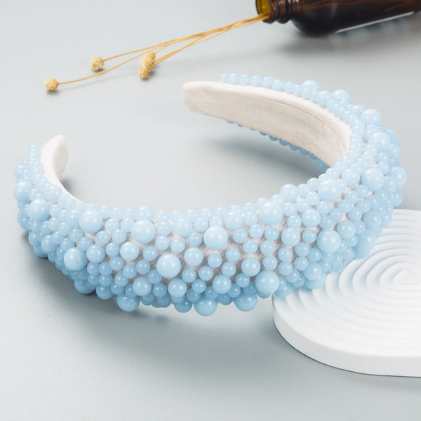 European And American Fashion Pearl Headband Women